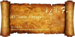 Álmos Ferenc névjegykártya